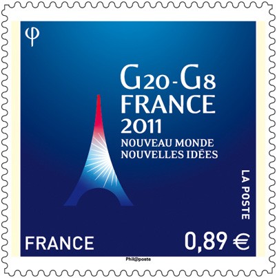 法国已发行的邮票，纪念其在G20轮值主席。.jpg