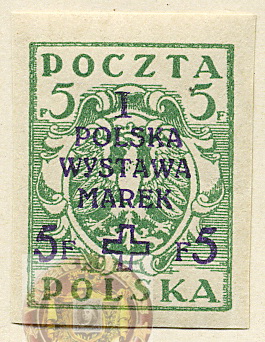 Poland-Regular Surcharged Stamps-1919-Scott-B1-wm.jpg