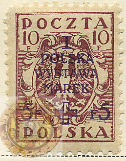Poland-Regular Surcharged Stamps-1919-Scott-B7-wm.jpg
