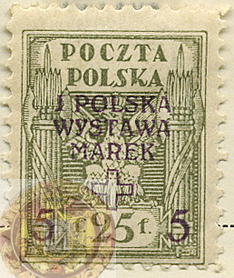 Poland-Regular Surcharged Stamps-1919-Scott-B9-wm.jpg