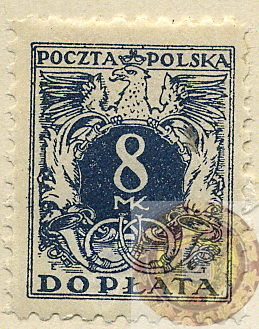Poland-Regular Surcharged Stamps-1921-Scott-J44wm.jpg