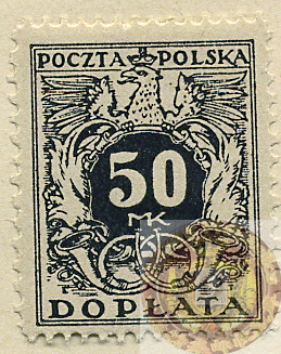 Poland-Regular Surcharged Stamps-1921-Scott-J46wm.jpg