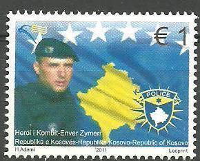 科索沃2011年发行之国旗地图和民族英雄.jpg