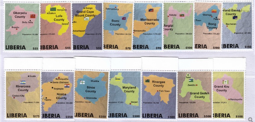 利比里亚 2013 地图 国旗.jpg