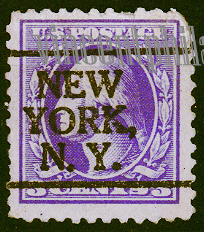 US Pre Cancel Stamps -  LIGHT & DEEP VIOLET 3C-REG--Ba-AWN.jpg