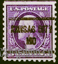 US Pre Cancel Stamps -  LIGHT & DEEP VIOLET 3C-REG--Fd-AWN.jpg