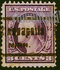 US Pre Cancel Stamps -  LIGHT & DEEP VIOLET 3C-REG--Ea-AWN.jpg