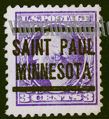 US Pre Cancel Stamps -  LIGHT & DEEP VIOLET 3C-REG--Cc-AWN.jpg