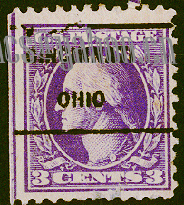 US Pre Cancel Stamps -  LIGHT & DEEP VIOLET 3C-REG--Dd-AWN.jpg