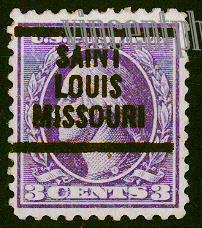 US Pre Cancel Stamps -  LIGHT & DEEP VIOLET 3C-REG--Gc-AWN.jpg