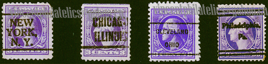 US Pre Cancel Stamps -  LIGHT & DEEP VIOLET 3C-REG--B-AWN.jpg