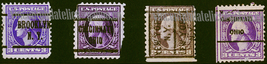 US Pre Cancel Stamps -  LIGHT & DEEP VIOLET 3C-REG--D-AWN.jpg