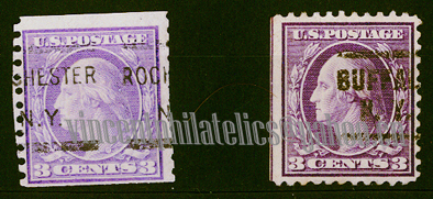 US Pre Cancel Stamps -  LIGHT & DEEP VIOLET 3C-REG--K-AWN.jpg