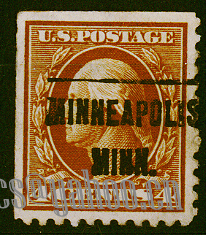 US Pre Cancel Stamps - OR BROWN 4C-REG-Db-AWN.jpg