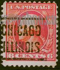 US Pre Cancel Stamps - RED ORANGE  6C-REG--Fb-AWN.jpg