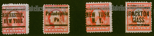 US Pre Cancel Stamps - RED ORANGE  6C-REG--A-AWN.jpg