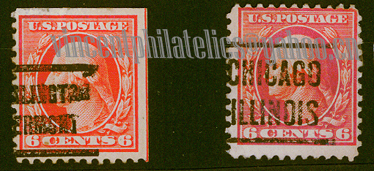 US Pre Cancel Stamps - RED ORANGE  6C-REG--F-AWN.jpg