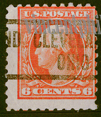 US Pre Cancel Stamps - RED ORANGE  6C-REG--Ec-AWN.jpg