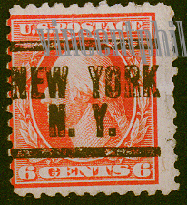 US Pre Cancel Stamps - RED ORANGE  6C-REG--Ac-AWN.jpg