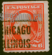 US Pre Cancel Stamps - RED ORANGE  6C-REG--Bb-AWN.jpg