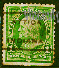 US Pre Cancel- Benjamin GREEN 1C -REG-Ca-AWN.jpg