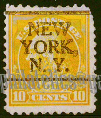 US Pre Cancel Stamps - YELLOW  10C-REG--Ab-AWN.jpg