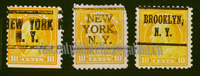 US Pre Cancel Stamps - YELLOW  10C-REG--A-AWN.jpg