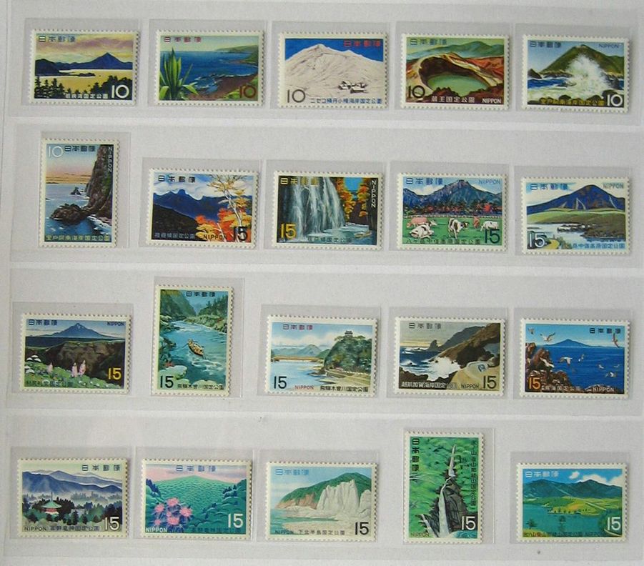 日本国定公园邮票（1958-1973）5.JPG