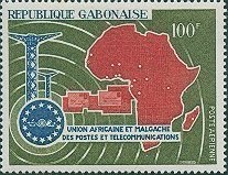 C加蓬同图联发非洲邮电合作地图等1枚.jpg