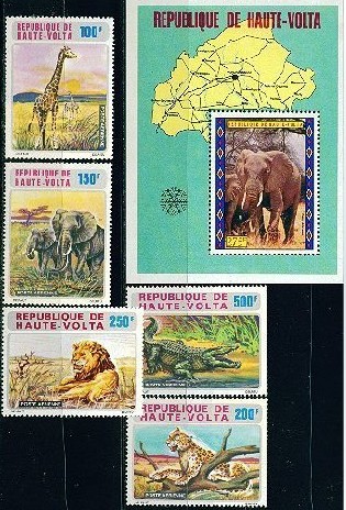 C1973上沃尔特73动物-象狮鳄鱼豹保护区地图等5全+M.jpg