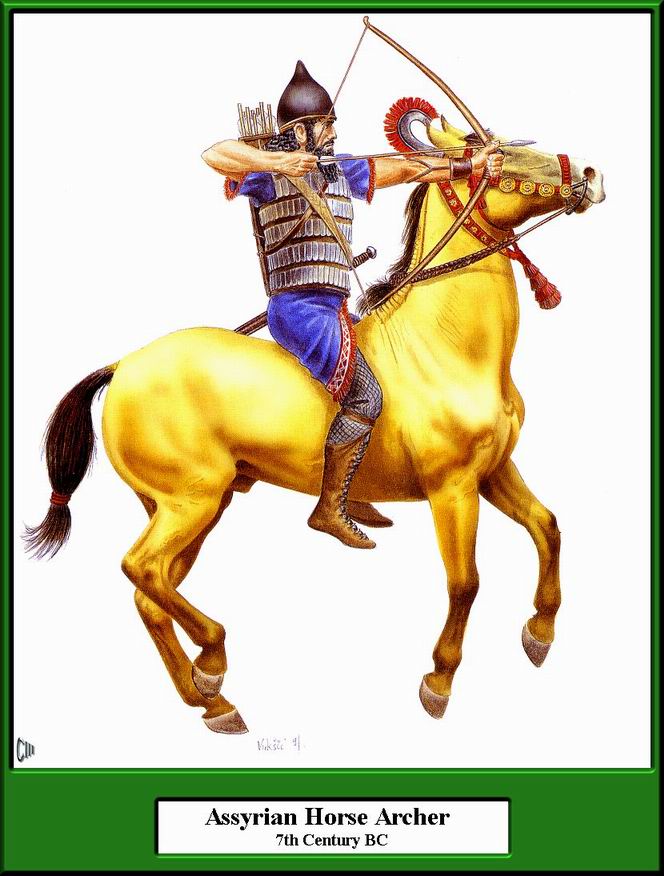 公元前七世纪的亚述骑兵.jpg