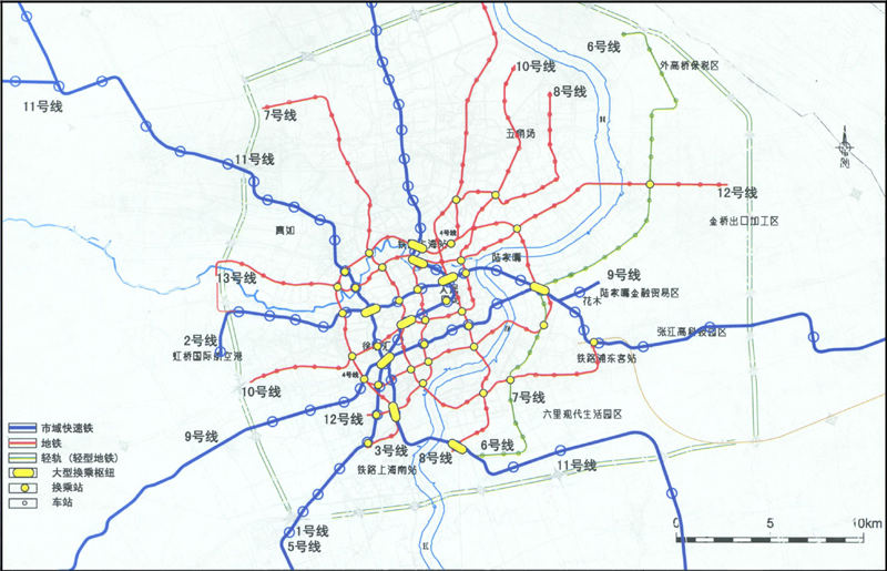 《上海地铁规划图》