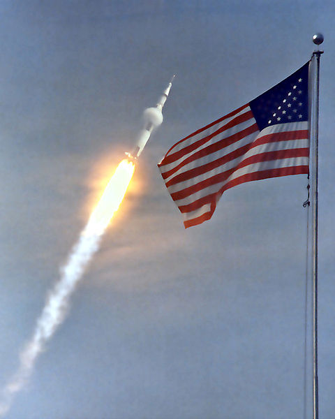 A condensation cloud forms around an interstage as the Saturn V.jpg