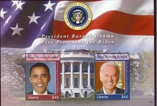 A2008年诺贝尔和平奖获得者总统奥巴马.国旗国徽小全张.jpg